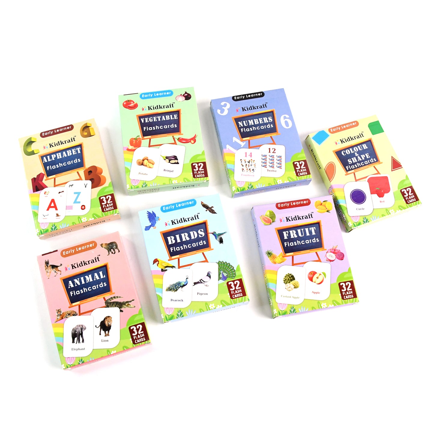 7-in-1 Kidkraft Early Learner Flashcard Combo Set ( 224 Pc  Card)
